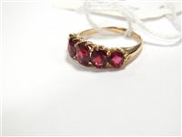 Lot 139 - A red spinel ring
