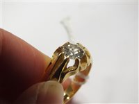 Lot 172 - A Gentleman's single stone diamond ring
