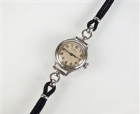 Lot 282 - A Lady's stainless steel Rolex Oyster wristwatch