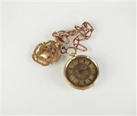 Lot 290 - A Lady's fob watch .
