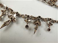Lot 205 - A diamond tiara / necklace / bracelet