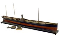 Lot 154 - 1/28 Live Steam Victorian Hydrodynamic Test Model of the SS Clansman of the Northern Steamship Company, Aukland, New Zealand