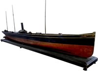 Lot 154 - 1/28 Live Steam Victorian Hydrodynamic Test Model of the SS Clansman of the Northern Steamship Company, Aukland, New Zealand