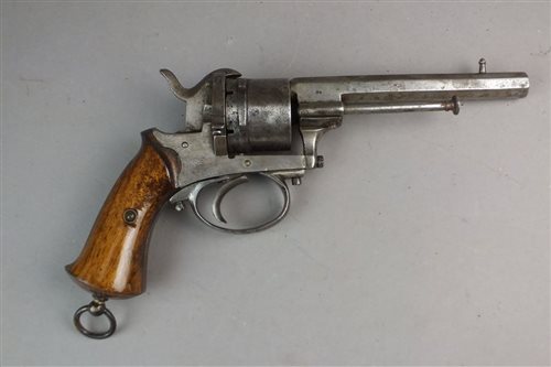 Lot 335 - A late 19th century rimfire revolver