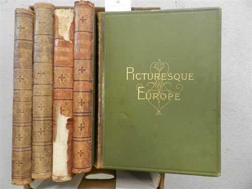 Lot 36 - PICTURESQUE EUROPE. 5 vols, Cassell (1876-79)