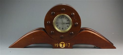 Lot 325 - A First World War propeller clock, dated 1917
