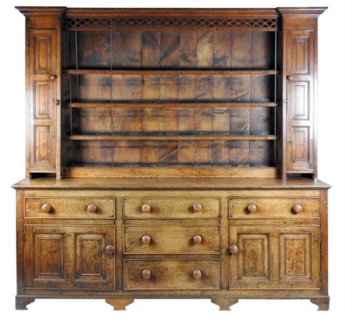 Lot 277 - An oak Anglesey dresser, early 19th century