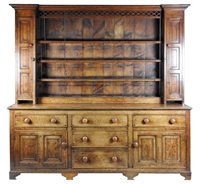 Lot 277 - An oak Anglesey dresser, early 19th century