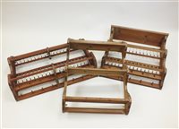 Lot 288 - Two pine kitchen plate racks