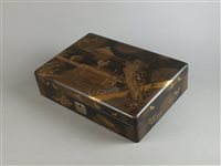 Lot 78 - A Japanese lacquer box