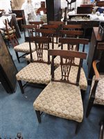 Lot 161 - Set of fourteen (12+2) mahogany dining chairs, of which twelve George III and two modern
