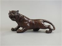 Lot 84 - A Japanese bronze figure of a tiger
