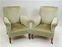 Lot 292 - Pair of Edwardian chairs