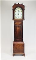 Lot 232 - A 19th century longcase clock