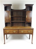 Lot 295 - An oak dresser base