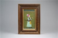 Lot 174 - An Indian miniature portrait