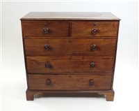 Lot 284 - A George IV mahogany chest