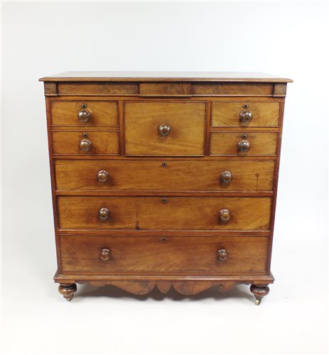 Lot 305 - A Victorian Scottish chest of drawers