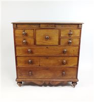 Lot 305 - A Victorian Scottish chest of drawers