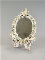 Lot 151 - A late 19th century Continental floral mirror