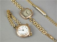 Lot 58 - A 9ct gold wristwatch