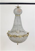 Lot 197 - A pair of reproduction chandeliers