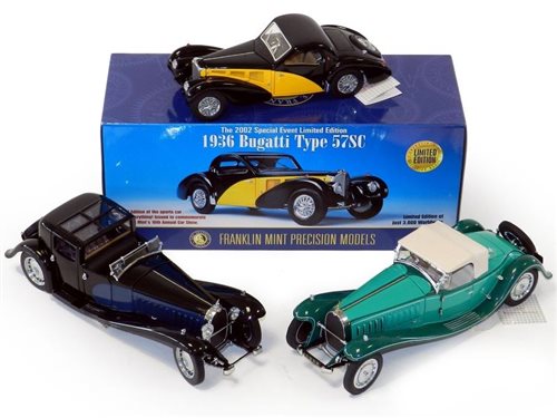 Lot 136 - Franklin Mint Pre-War Bugattis
