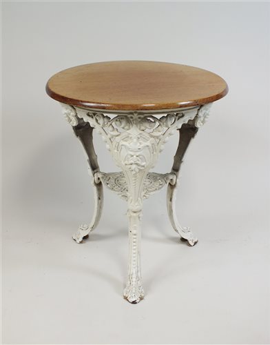 Lot 313 - Mitchell & Butler cast iron pub table