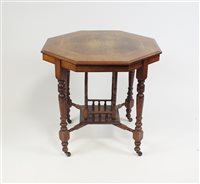 Lot 394 - Victorian octagonal centre table