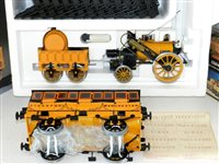 Lot 81 - Hornby Live Steam Stephanson's Rocket and Coach