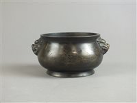 Lot 96 - A Chinese bronze Censer