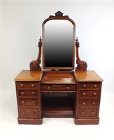 Lot 302 - Victorian mahogany dressing table