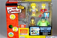 Lot 223 - The Simpsons Playmates action figures, James and the Giant Peach Dolls etc.