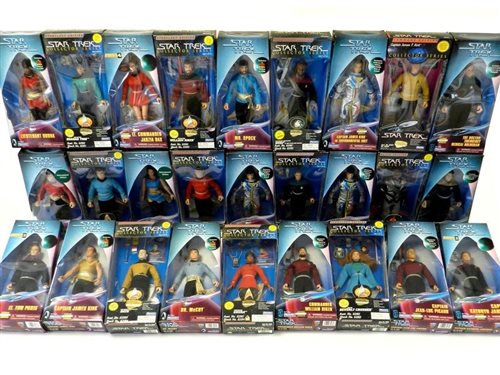 Lot 213 - Star Trek 9" / 23cm Playmates Figures