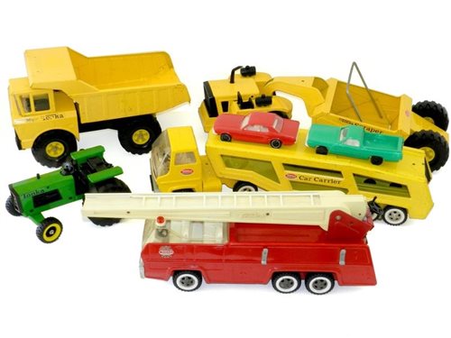 Lot 176 - Tonka "Mighty" Series pressed steel vehicles