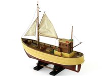 Lot 157 - Assembled Billings fishing boat 'Gina 2, Esbjerg' 51cm / 20" long x 15cm x 6" beam