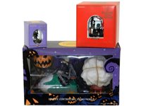 Lot 319 - Nightmare Before Christmas remote control Snowmobile and 2 x dome vignettes