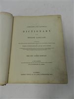 Lot 62 - BARCLAY, James. A Complete and Universal Dictionary of the English language