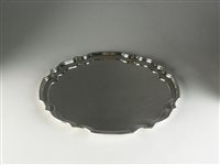 Lot 64 - A silver salver