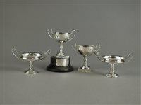 Lot 99 - A collection of small silver trophy cups