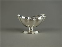 Lot 95 - A silver sugar basket