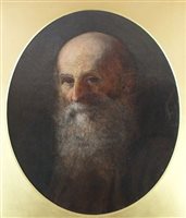 Lot 367 - British school, late 19th century, Portrait old man