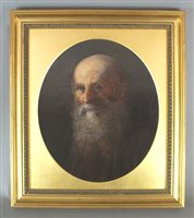 Lot 367 - British school, late 19th century, Portrait old man