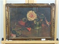 Lot 201 - October rose still life