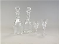 Lot 134 - Suite of glassware with decanters