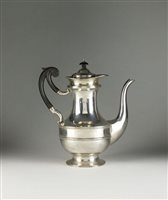 Lot 4 - A silver coffee pot
