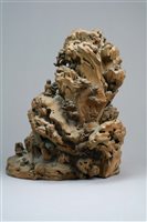 Lot 124 - A Chinese Bamboo Root Carving