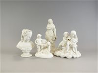 Lot 146 - A collection of Victorian parian figures (for restoration)