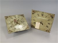 Lot 218 - A George III 12" square white painted dial