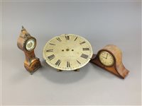 Lot 222 - Two boxes to include a selection of 19th and 20th century mantle clocks and alarm clocks for restoration